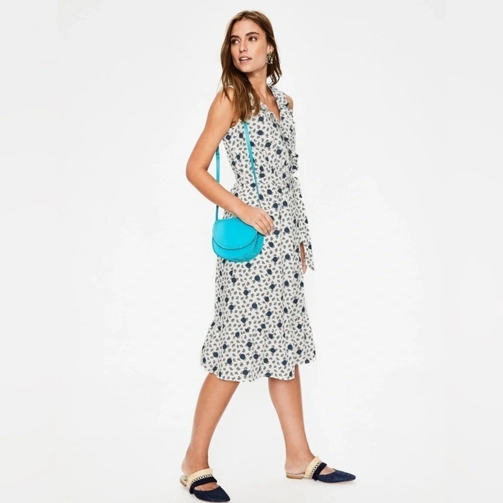 NWT BODEN Nancy Linen Midi Dress